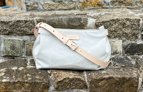 GABRIELLA kožená elegantní kabelka ručně šitá