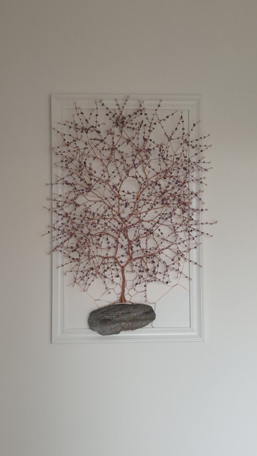 3D obraz 70x40 cm na zeď - Ametyst a Růženín