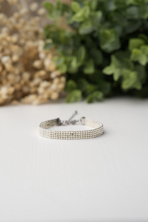 Elegantní náramek "Thin Silver" - Miyuki — foto 1