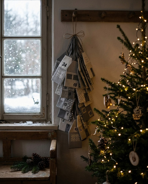 Adventní kalendář ,, domečky,,