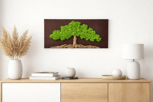 Stabilizovaný strom, 30x60cm.