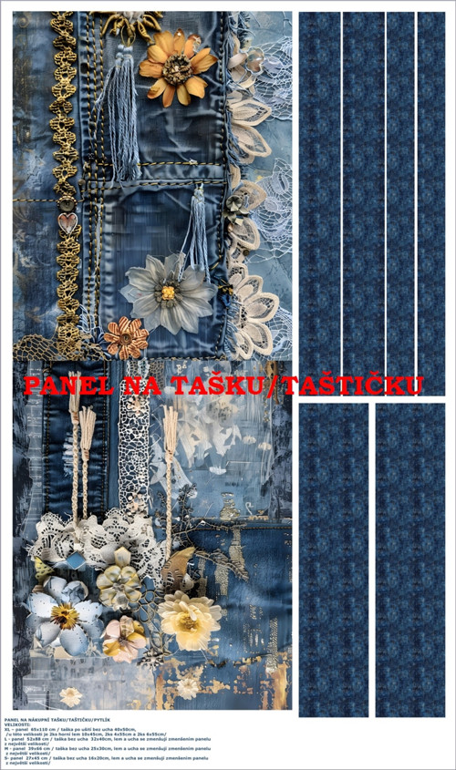 Panel na tašku kočárkovina - skladem