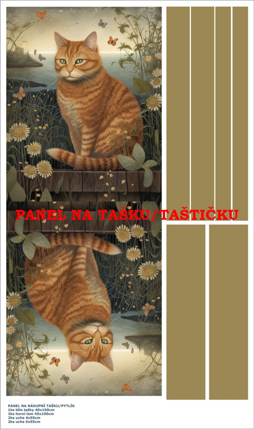 Panel na tašku kočárkovina - skladem