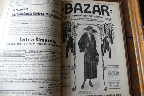 Bazar, svázaný módní časopis 1922