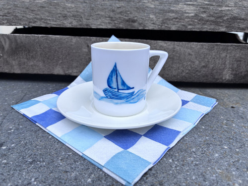 Hrneček na espresso s podšálkem Sen o moři