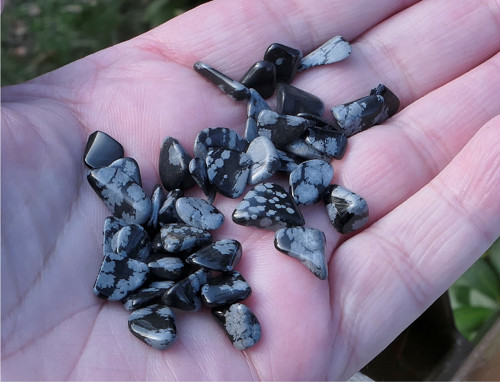 Obsidián sněžný 10 g V3156 — foto 1