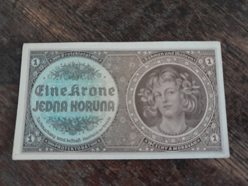 1 koruna 1940 protektorát