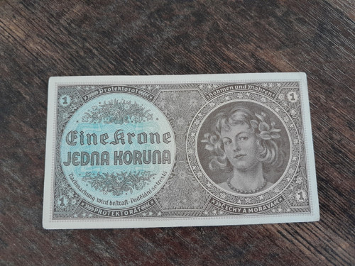 1 koruna 1940 protektorát — foto 1