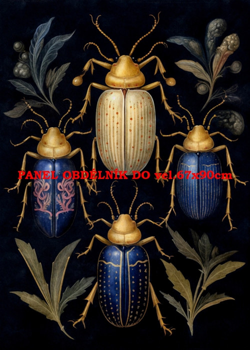 Bavlněný panel 18x25 cm - skladem — foto 1