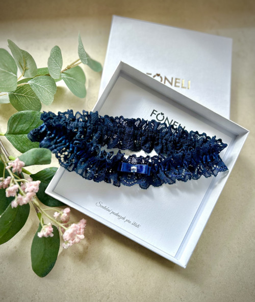 Svatební podvazek – FONELI Midnight Éternelle