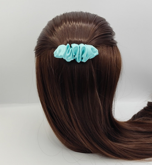 Spona do vlasů scrunchie mentol 8 cm