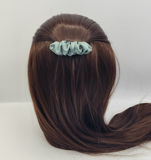Spona do vlasů scrunchie khaki 8 cm