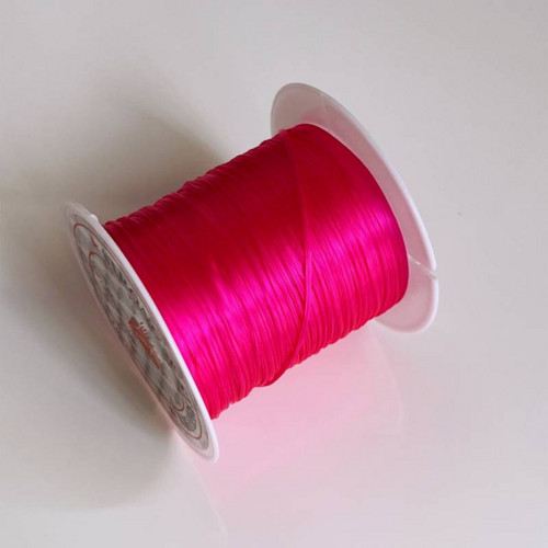Pruženka / gumička (8 - 10 m) - růžová neon