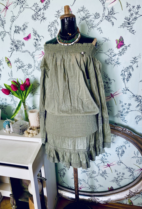Šaty boho přírodní — foto 1