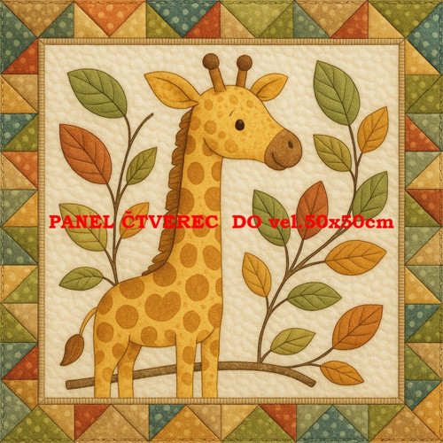 Bavlněný panel - varianty velikostí / 10 x 10cm