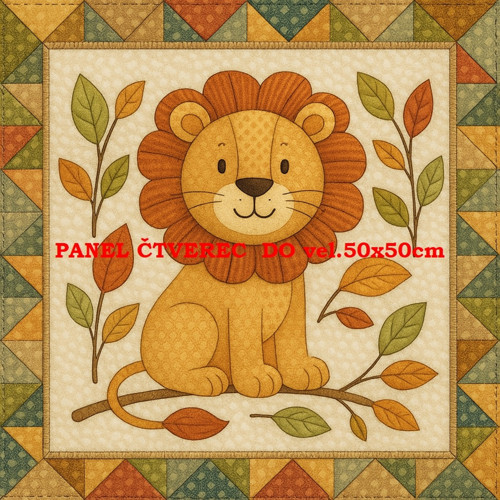 Bavlněný panel - varianty velikostí / 10 x 10cm