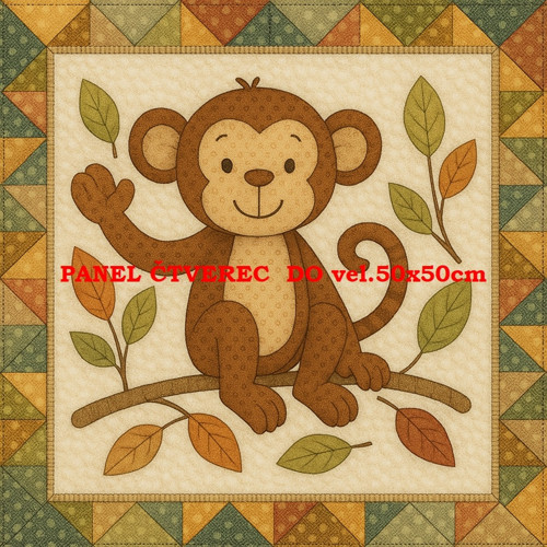 Bavlněný panel - varianty velikostí / 10 x 10cm