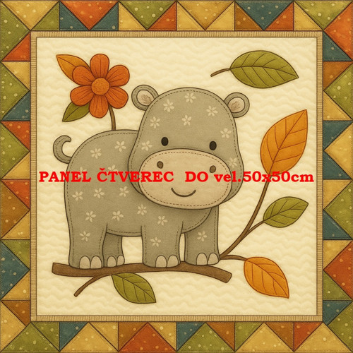 Bavlněný panel - varianty velikostí / 10 x 10cm — foto 1
