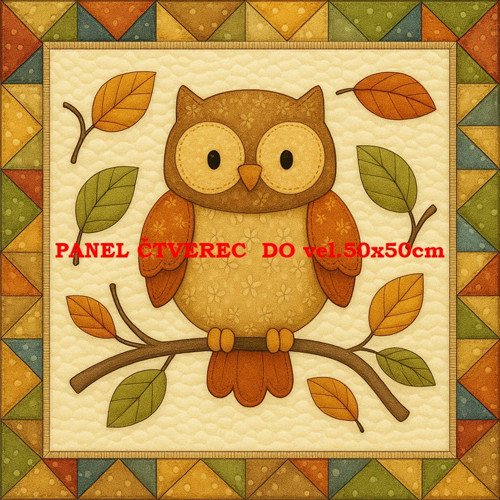Bavlněný panel - varianty velikostí / 10 x 10cm