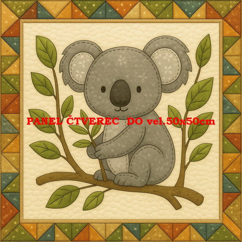 Bavlněný panel - varianty velikostí / 10 x 10cm — foto 1