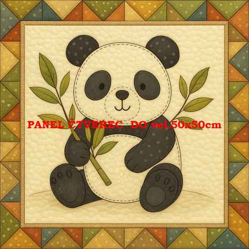 Bavlněný panel - varianty velikostí / 10 x 10cm