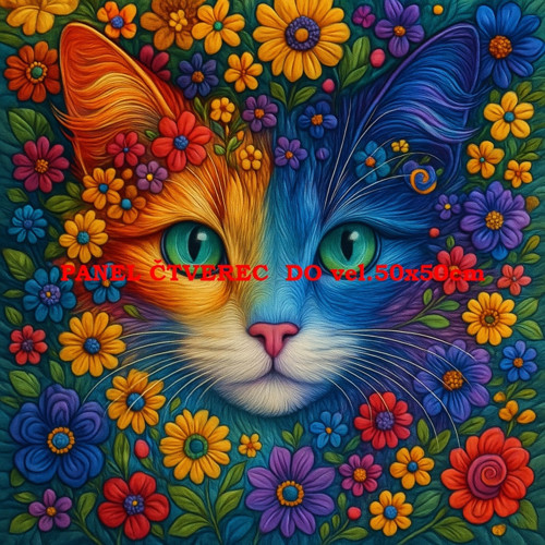 Bavlněný panel - varianty velikostí / 10 x 10cm