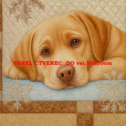 Bavlněný panel - varianty velikostí / 10 x 10cm