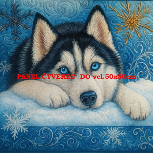 Bavlněný panel - varianty velikostí / 10 x 10cm