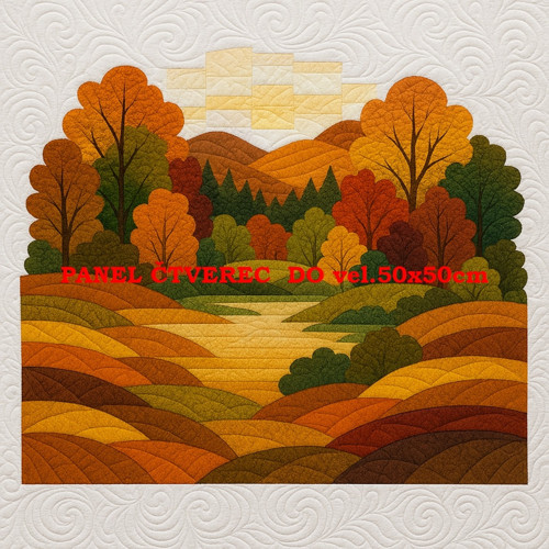 Bavlněný panel - varianty velikostí / 10 x 10cm — foto 1