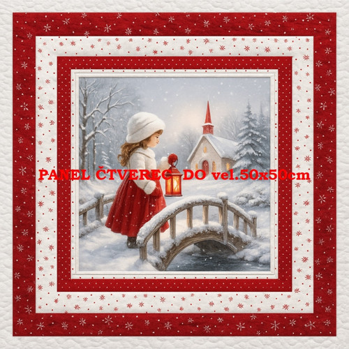 Bavlněný panel - varianty velikostí / 10 x 10cm — foto 1