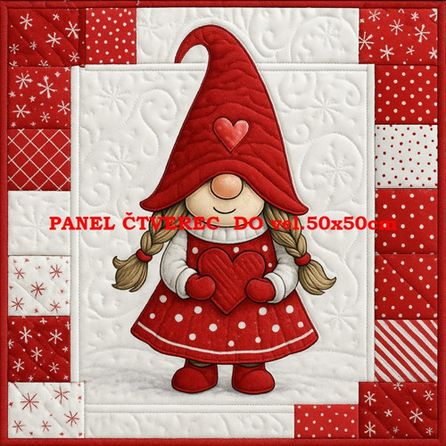 Bavlněný panel - varianty velikostí / 10 x 10cm — foto 1