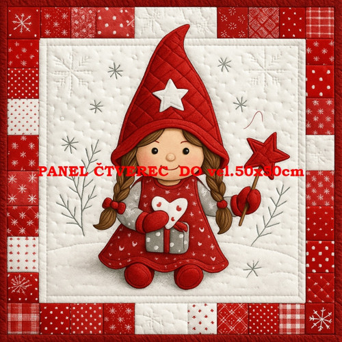 Bavlněný panel - varianty velikostí / 10 x 10cm