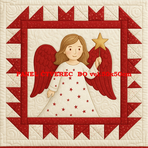 Bavlněný panel - varianty velikostí / 10 x 10cm