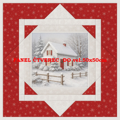 Bavlněný panel - varianty velikostí / 10 x 10cm