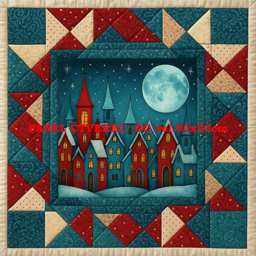 Bavlněný panel - varianty velikostí / 10 x 10cm