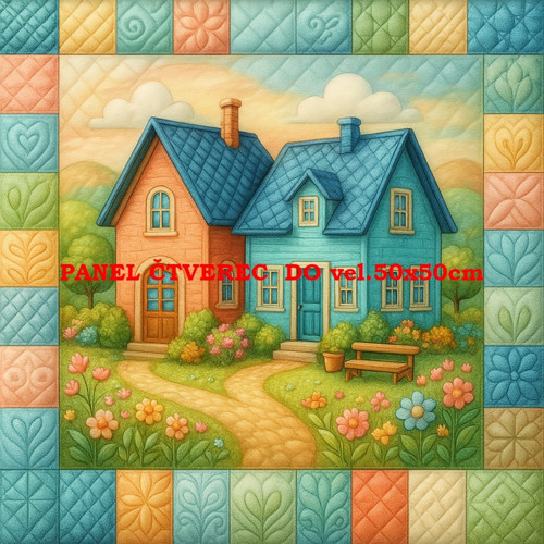 Bavlněný panel - varianty velikostí / 10 x 10cm