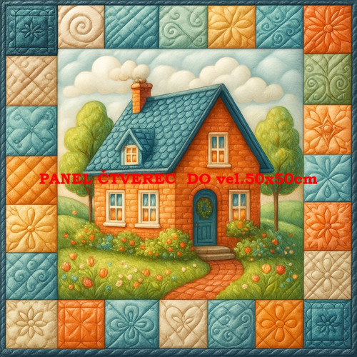 Bavlněný panel - varianty velikostí / 10 x 10cm