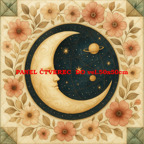 Bavlněný panel - varianty velikostí / 10 x 10cm — foto 1