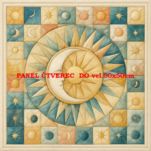 Bavlněný panel - varianty velikostí / 10 x 10cm — foto 1