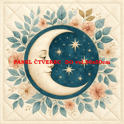 Bavlněný panel - varianty velikostí / 10 x 10cm