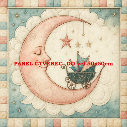 Bavlněný panel - varianty velikostí / 10 x 10cm — foto 1