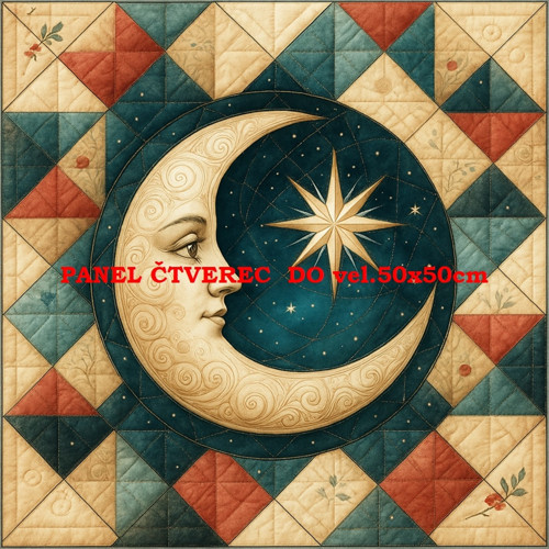 Bavlněný panel - varianty velikostí / 10 x 10cm