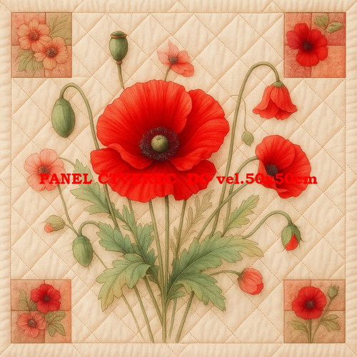 Bavlněný panel - varianty velikostí / 10 x 10cm