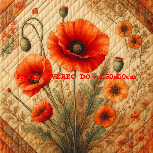 Bavlněný panel - varianty velikostí / 10 x 10cm