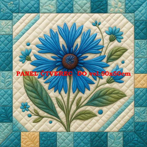 Bavlněný panel - varianty velikostí / 10 x 10cm — foto 1