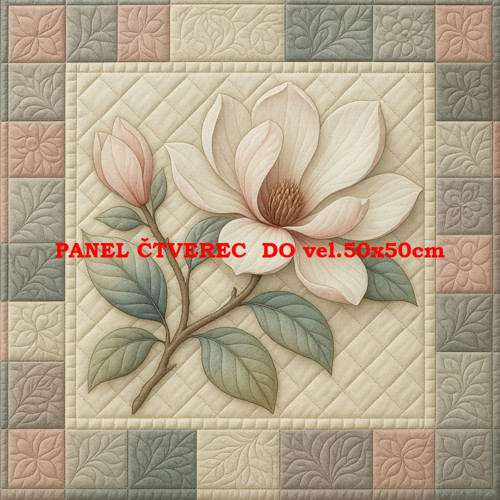 Bavlněný panel - varianty velikostí / 10 x 10cm