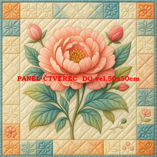 Bavlněný panel - varianty velikostí / 10 x 10cm — foto 1