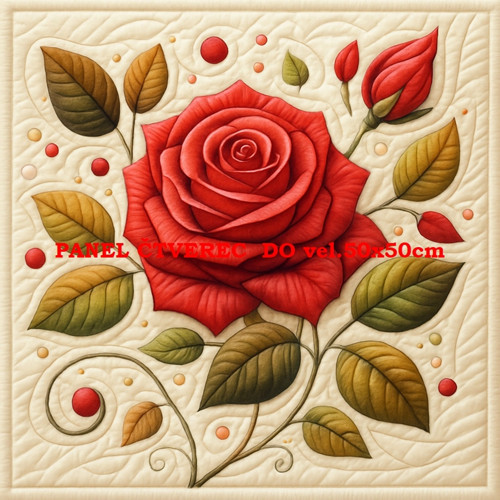 Bavlněný panel - varianty velikostí / 10 x 10cm