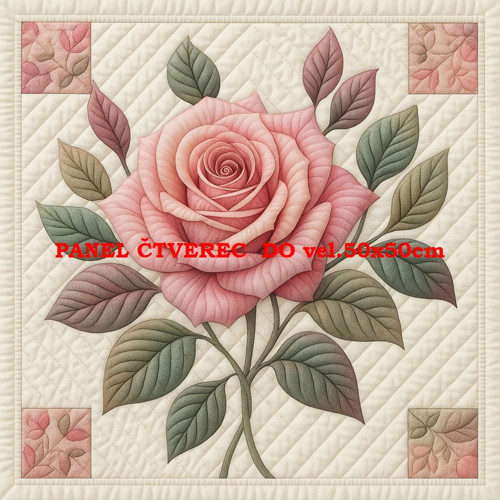 Bavlněný panel - varianty velikostí / 10 x 10cm