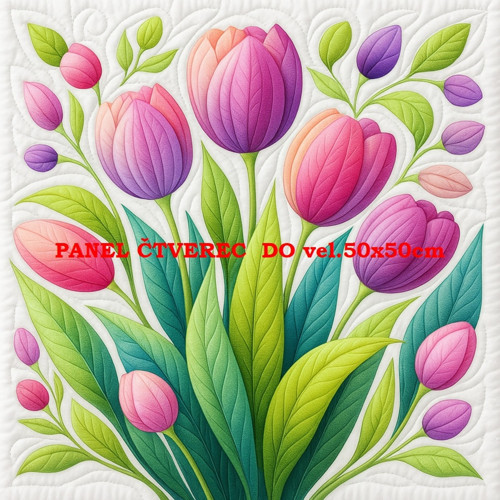 Bavlněný panel - varianty velikostí / 10 x 10cm — foto 1